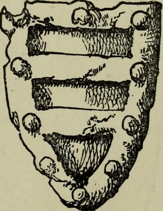 An illustration from The handbook of heraldry : with instructions for tracing pedigrees and deciphering ancient mss., also, rules for the appointment of liveries, etc. etc., 1869, leaf 70