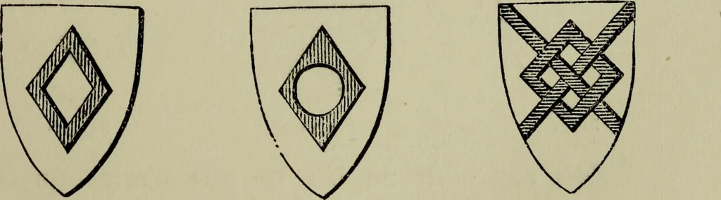 An illustration from The handbook of heraldry : with instructions for tracing pedigrees and deciphering ancient mss., also, rules for the appointment of liveries, etc. etc., 1869, leaf 72