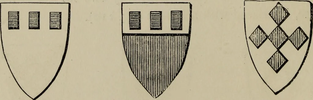 An illustration from The handbook of heraldry : with instructions for tracing pedigrees and deciphering ancient mss., also, rules for the appointment of liveries, etc. etc., 1869, leaf 73