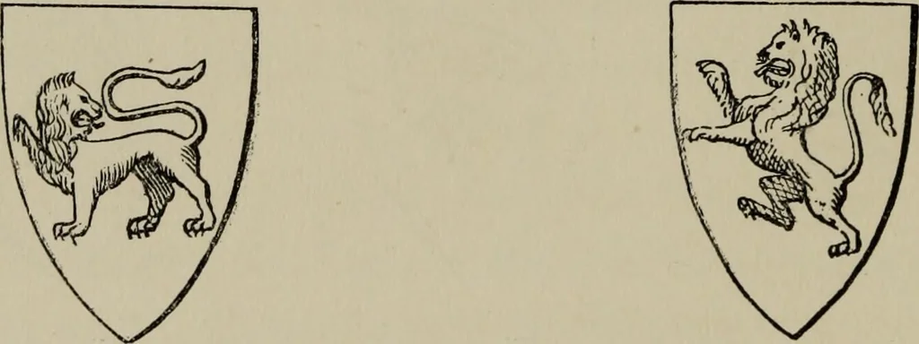 An illustration from The handbook of heraldry : with instructions for tracing pedigrees and deciphering ancient mss., also, rules for the appointment of liveries, etc. etc., 1869, leaf 87