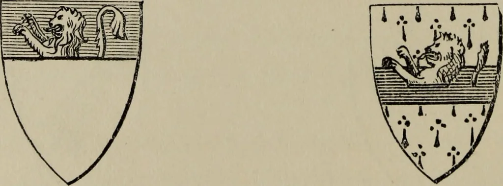 An illustration from The handbook of heraldry : with instructions for tracing pedigrees and deciphering ancient mss., also, rules for the appointment of liveries, etc. etc., 1869, leaf 89