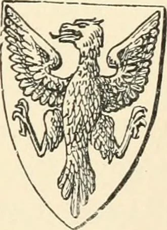 An illustration from Handbook of heraldry, with instructions for tracing pedigrees and deciphering ancient mss., rules for the appointment of liveries, &c., 1893, leaf 105