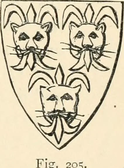 An illustration from Handbook of heraldry, with instructions for tracing pedigrees and deciphering ancient mss., rules for the appointment of liveries, &c., 1893, leaf 117