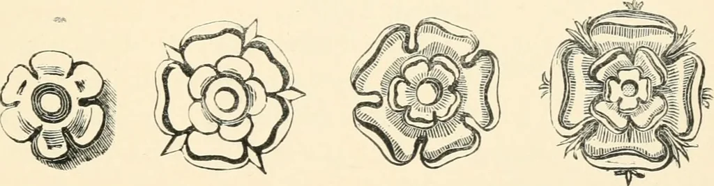 An illustration from Handbook of heraldry, with instructions for tracing pedigrees and deciphering ancient mss., rules for the appointment of liveries, &c., 1893, leaf 119