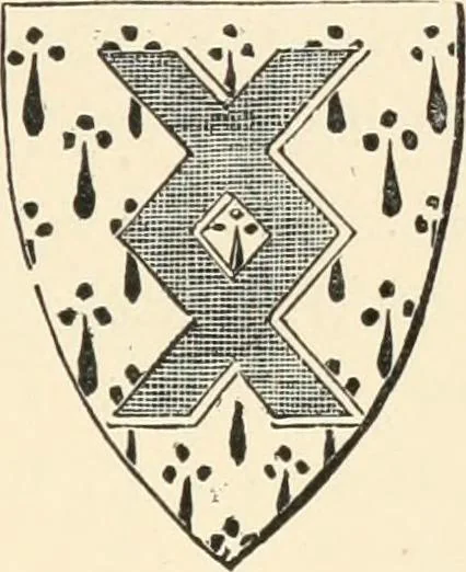 An illustration from Handbook of heraldry, with instructions for tracing pedigrees and deciphering ancient mss., rules for the appointment of liveries, &c., 1893, leaf 133