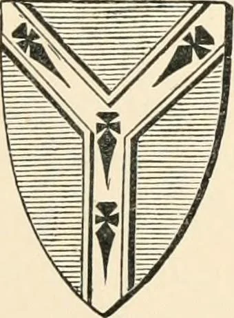 An illustration from Handbook of heraldry, with instructions for tracing pedigrees and deciphering ancient mss., rules for the appointment of liveries, &c., 1893, leaf 133
