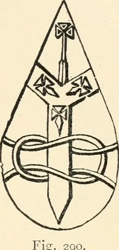 An illustration from Handbook of heraldry, with instructions for tracing pedigrees and deciphering ancient mss., rules for the appointment of liveries, &c., 1893, leaf 147
