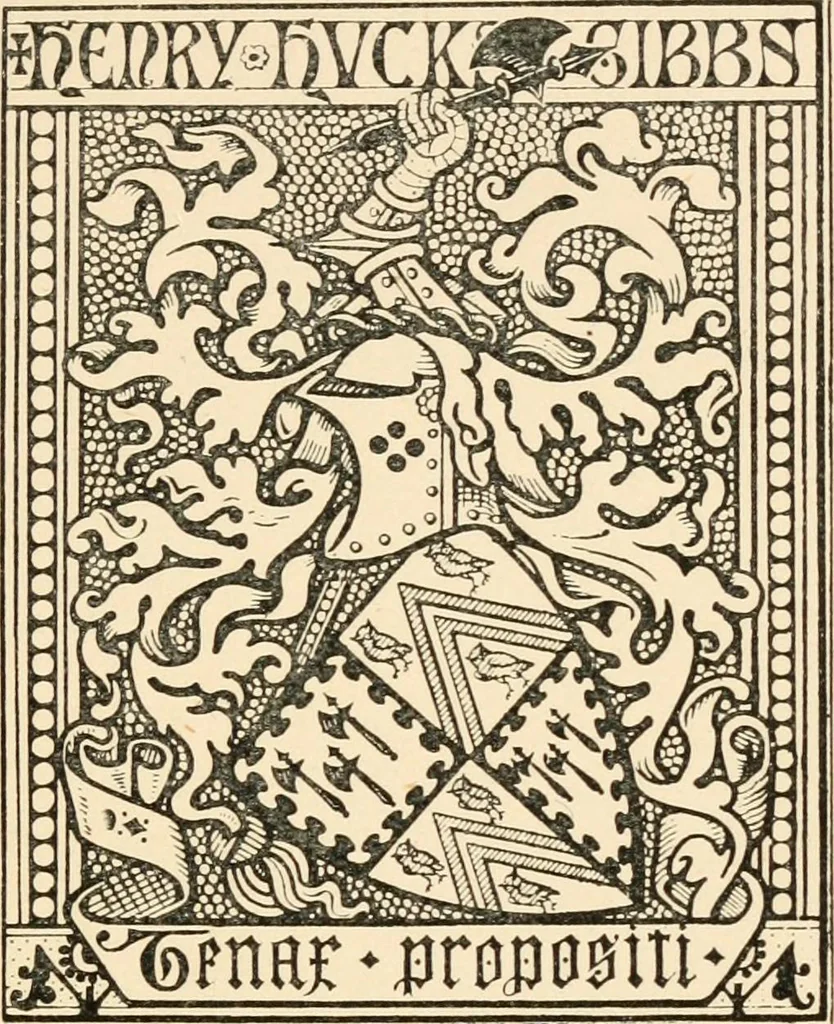An illustration from Handbook of heraldry, with instructions for tracing pedigrees and deciphering ancient mss., rules for the appointment of liveries, &c., 1893, leaf 15