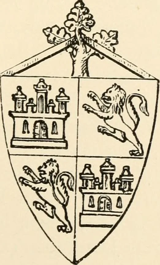 An illustration from Handbook of heraldry, with instructions for tracing pedigrees and deciphering ancient mss., rules for the appointment of liveries, &c., 1893, leaf 185