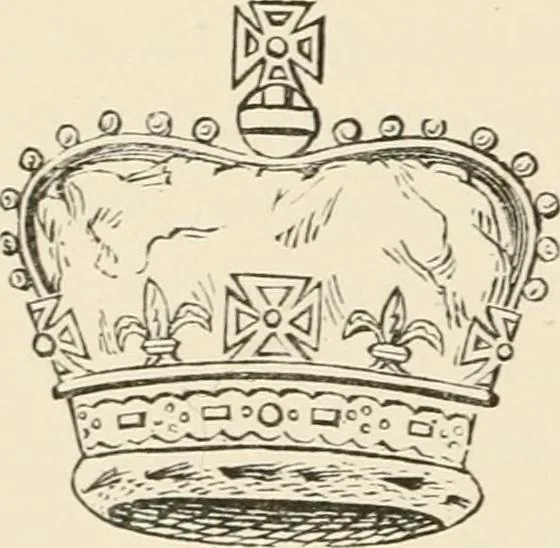 An illustration from Handbook of heraldry, with instructions for tracing pedigrees and deciphering ancient mss., rules for the appointment of liveries, &c., 1893, leaf 192