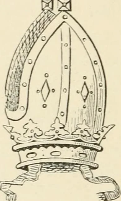 An illustration from Handbook of heraldry, with instructions for tracing pedigrees and deciphering ancient mss., rules for the appointment of liveries, &c., 1893, leaf 194