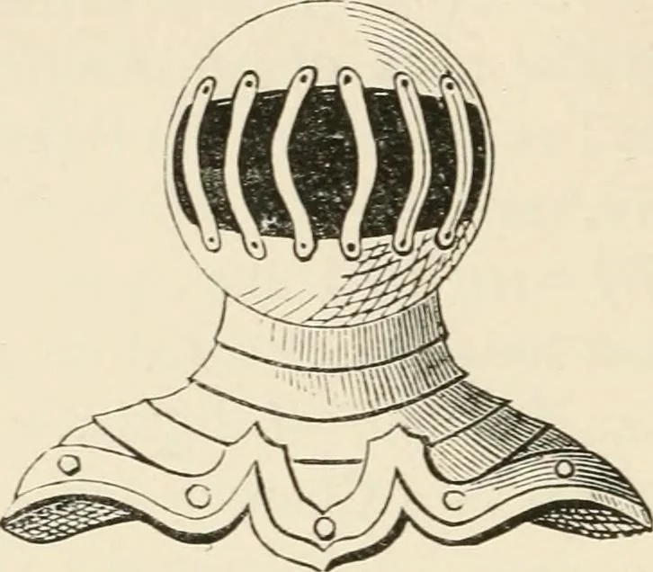 An illustration from Handbook of heraldry, with instructions for tracing pedigrees and deciphering ancient mss., rules for the appointment of liveries, &c., 1893, leaf 198