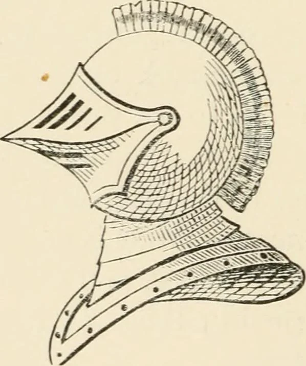 An illustration from Handbook of heraldry, with instructions for tracing pedigrees and deciphering ancient mss., rules for the appointment of liveries, &c., 1893, leaf 198