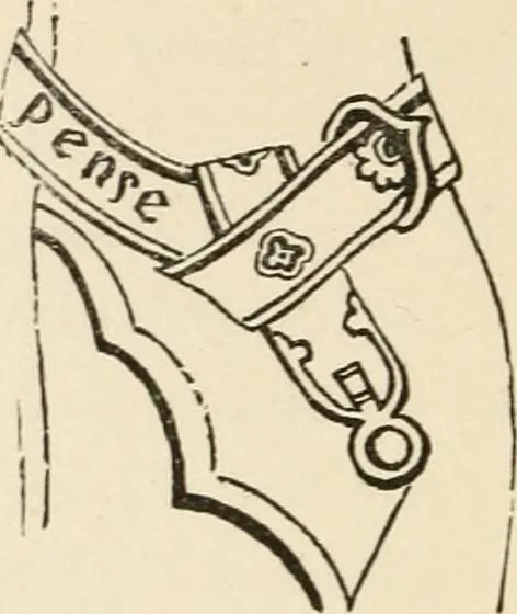 An illustration from Handbook of heraldry, with instructions for tracing pedigrees and deciphering ancient mss., rules for the appointment of liveries, &c., 1893, leaf 256
