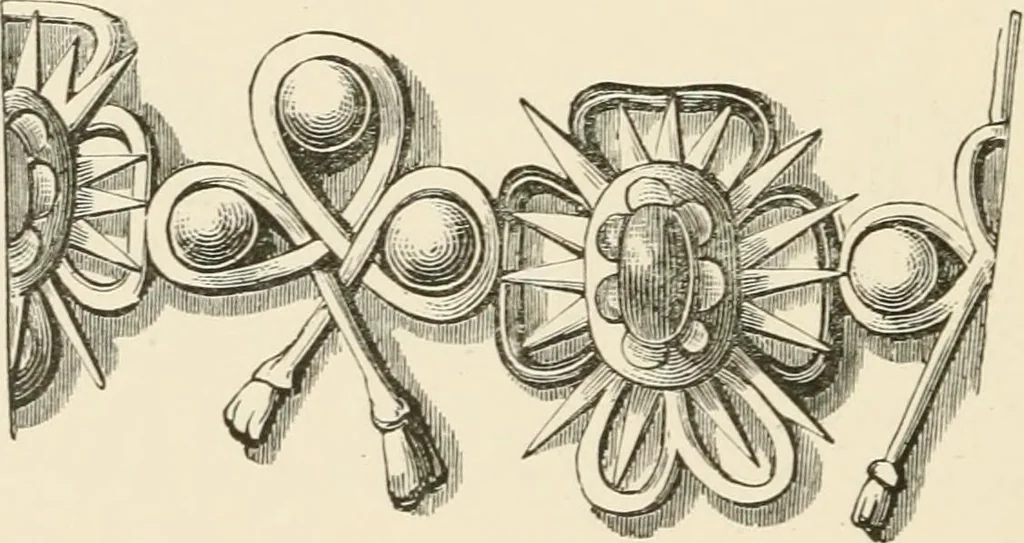 An illustration from Handbook of heraldry, with instructions for tracing pedigrees and deciphering ancient mss., rules for the appointment of liveries, &c., 1893, leaf 272