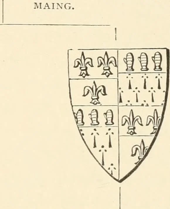 An illustration from Handbook of heraldry, with instructions for tracing pedigrees and deciphering ancient mss., rules for the appointment of liveries, &c., 1893, leaf 299