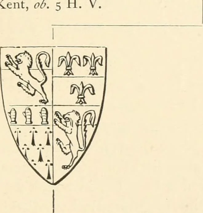 An illustration from Handbook of heraldry, with instructions for tracing pedigrees and deciphering ancient mss., rules for the appointment of liveries, &c., 1893, leaf 299
