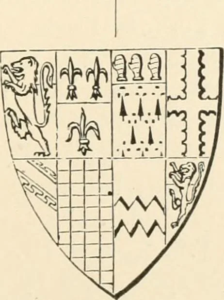 An illustration from Handbook of heraldry, with instructions for tracing pedigrees and deciphering ancient mss., rules for the appointment of liveries, &c., 1893, leaf 299