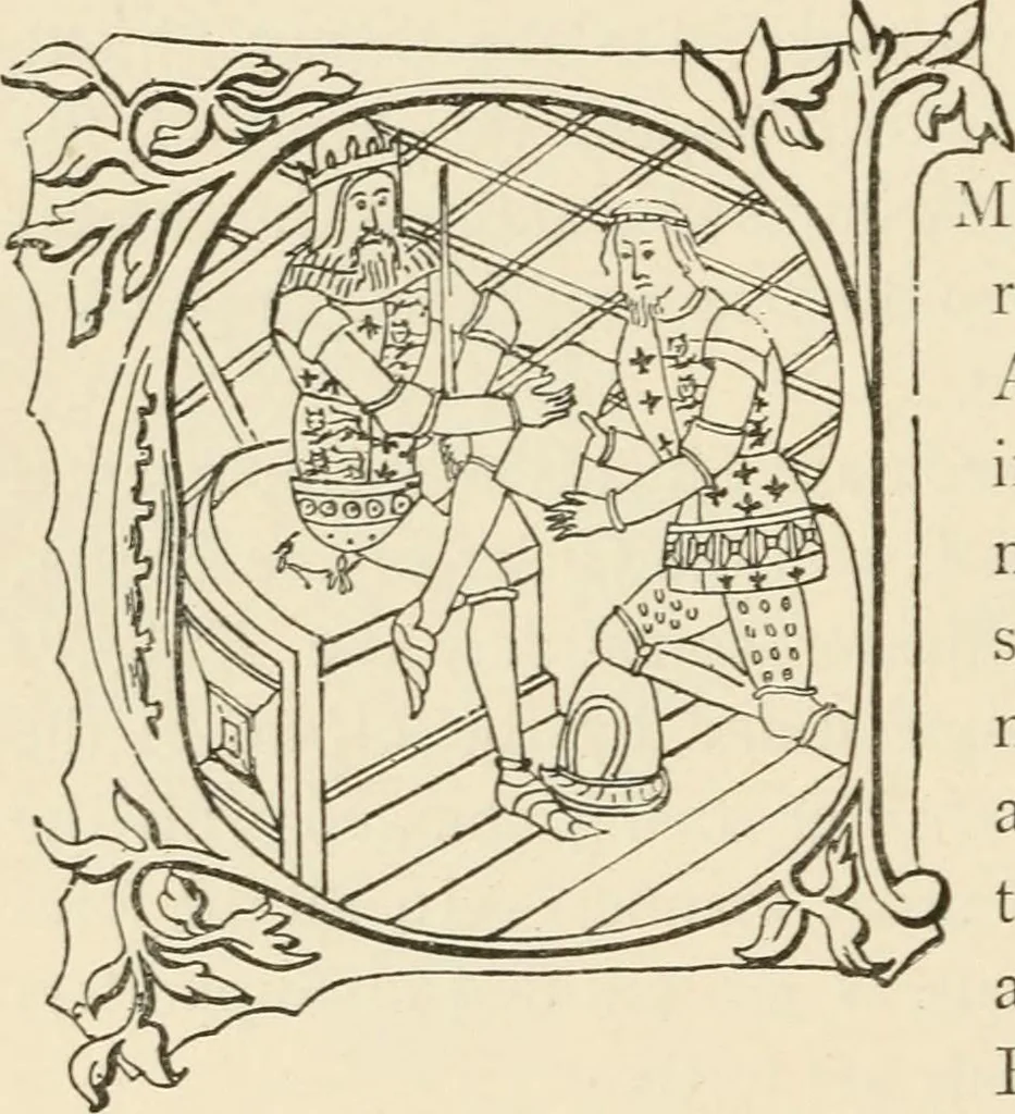 An illustration from Handbook of heraldry, with instructions for tracing pedigrees and deciphering ancient mss., rules for the appointment of liveries, &c., 1893, leaf 318