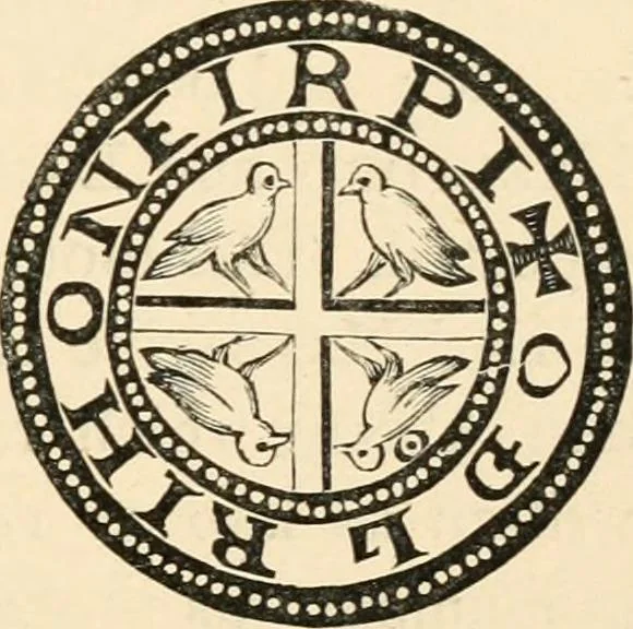 An illustration from Handbook of heraldry, with instructions for tracing pedigrees and deciphering ancient mss., rules for the appointment of liveries, &c., 1893, leaf 35