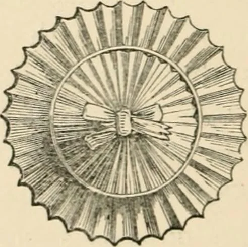 An illustration from Handbook of heraldry, with instructions for tracing pedigrees and deciphering ancient mss., rules for the appointment of liveries, &c., 1893, leaf 356