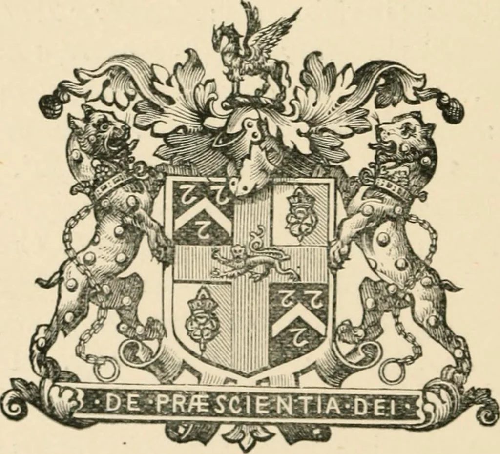 An illustration from Handbook of heraldry, with instructions for tracing pedigrees and deciphering ancient mss., rules for the appointment of liveries, &c., 1893, leaf 360