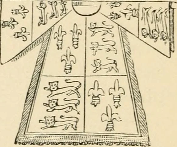 An illustration from Handbook of heraldry, with instructions for tracing pedigrees and deciphering ancient mss., rules for the appointment of liveries, &c., 1893, leaf 46
