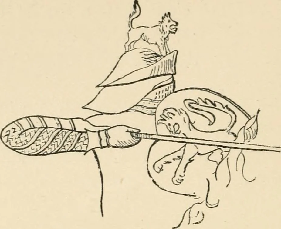 An illustration from Handbook of heraldry, with instructions for tracing pedigrees and deciphering ancient mss., rules for the appointment of liveries, &c., 1893, leaf 54