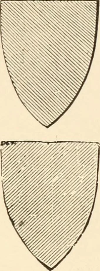 An illustration from Handbook of heraldry, with instructions for tracing pedigrees and deciphering ancient mss., rules for the appointment of liveries, &c., 1893, leaf 65