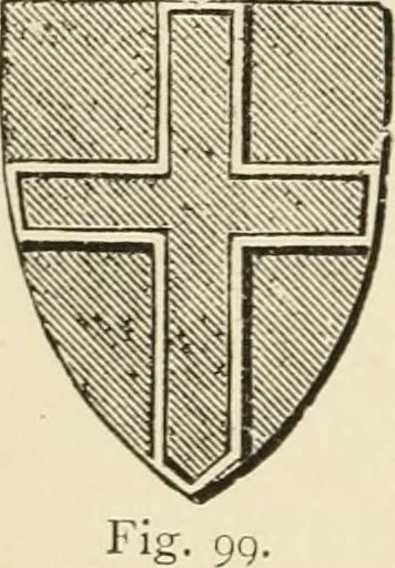 An illustration from Handbook of heraldry, with instructions for tracing pedigrees and deciphering ancient mss., rules for the appointment of liveries, &c., 1893, leaf 76