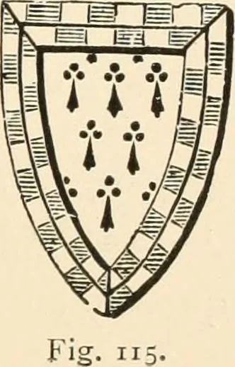 An illustration from Handbook of heraldry, with instructions for tracing pedigrees and deciphering ancient mss., rules for the appointment of liveries, &c., 1893, leaf 79