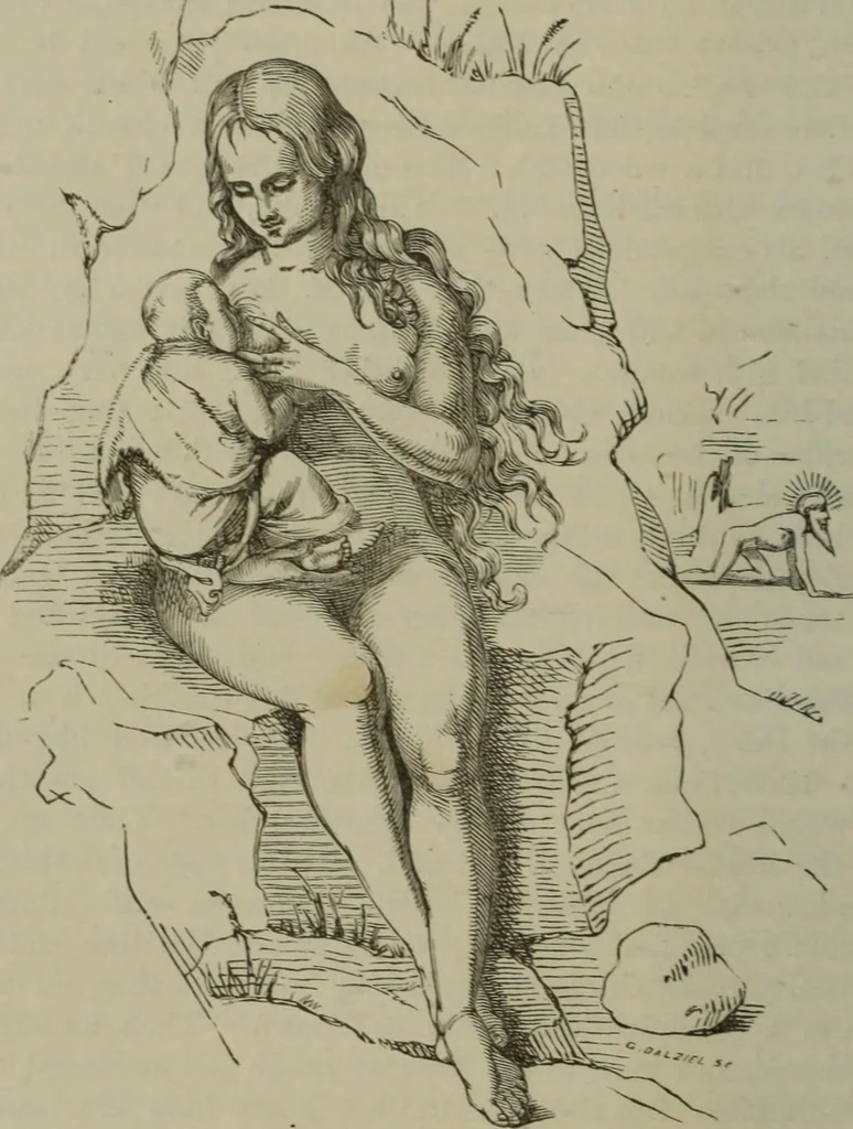 An illustration from A handbook of legendary and mythological art, 1890, leaf 174