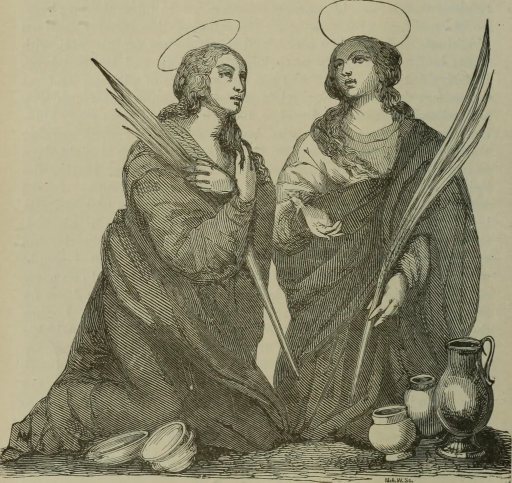 An illustration from A handbook of legendary and mythological art, 1890, leaf 188