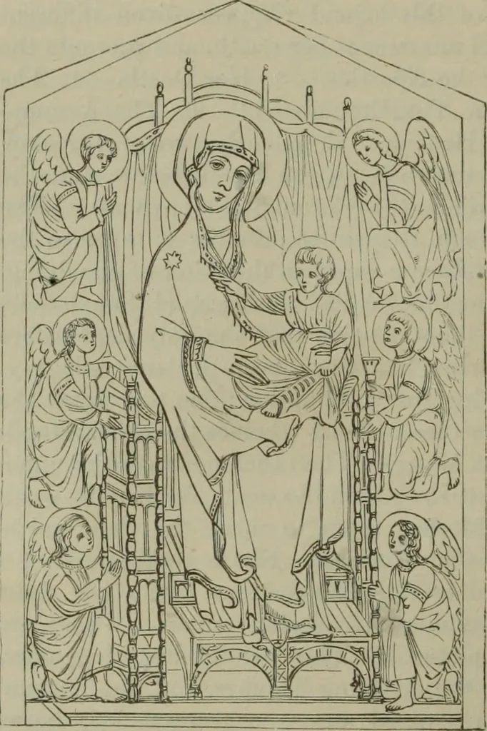 An illustration from A handbook of legendary and mythological art, 1890, leaf 218