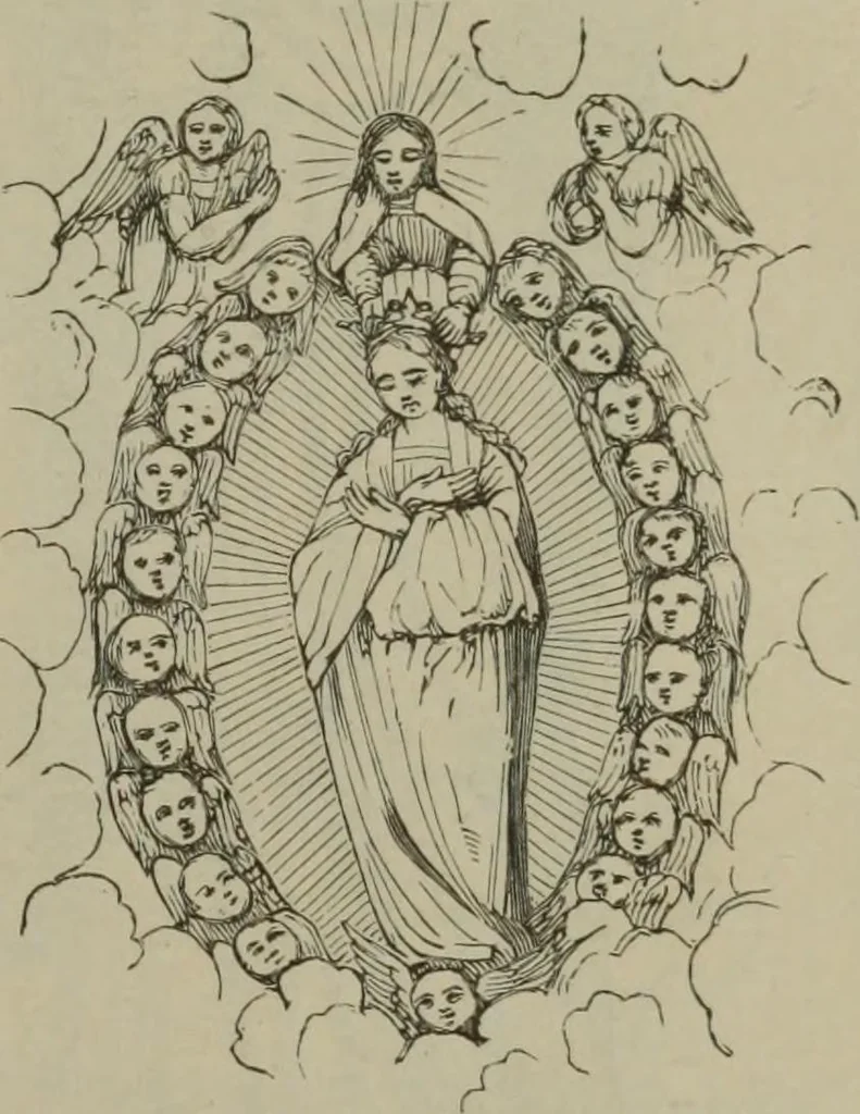 An illustration from A handbook of legendary and mythological art, 1890, leaf 221