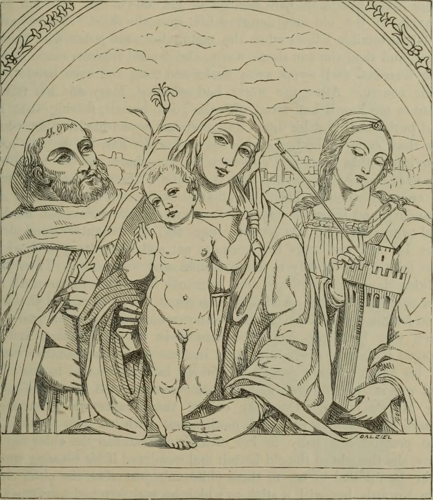 An illustration from A handbook of legendary and mythological art, 1890, leaf 225