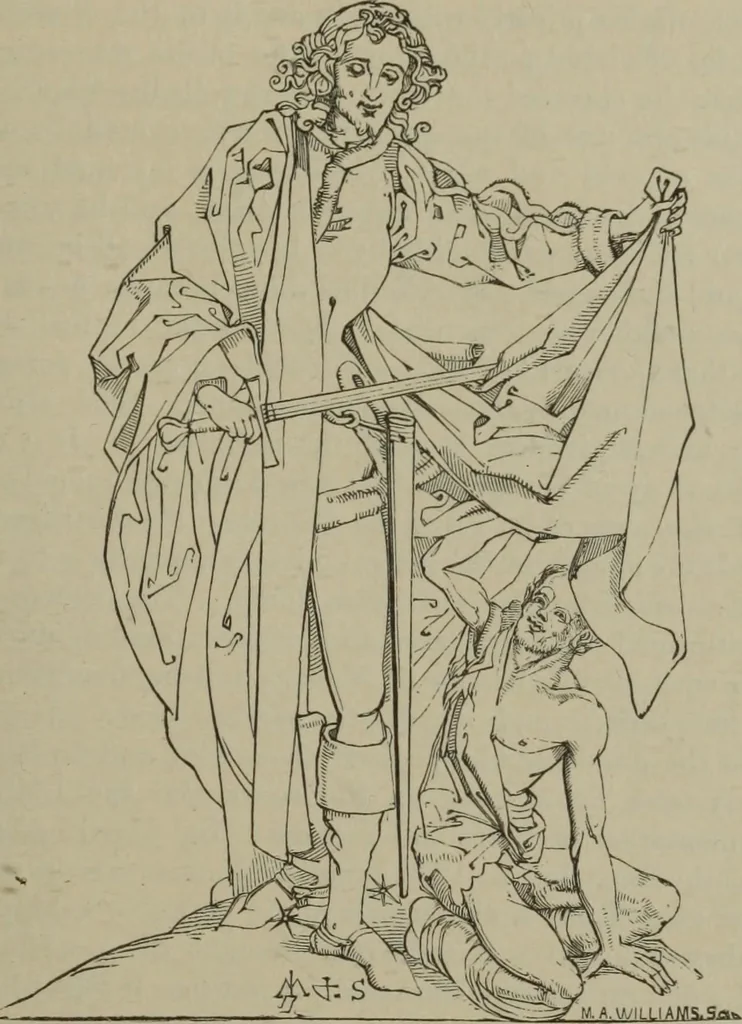 An illustration from A handbook of legendary and mythological art, 1890, leaf 233