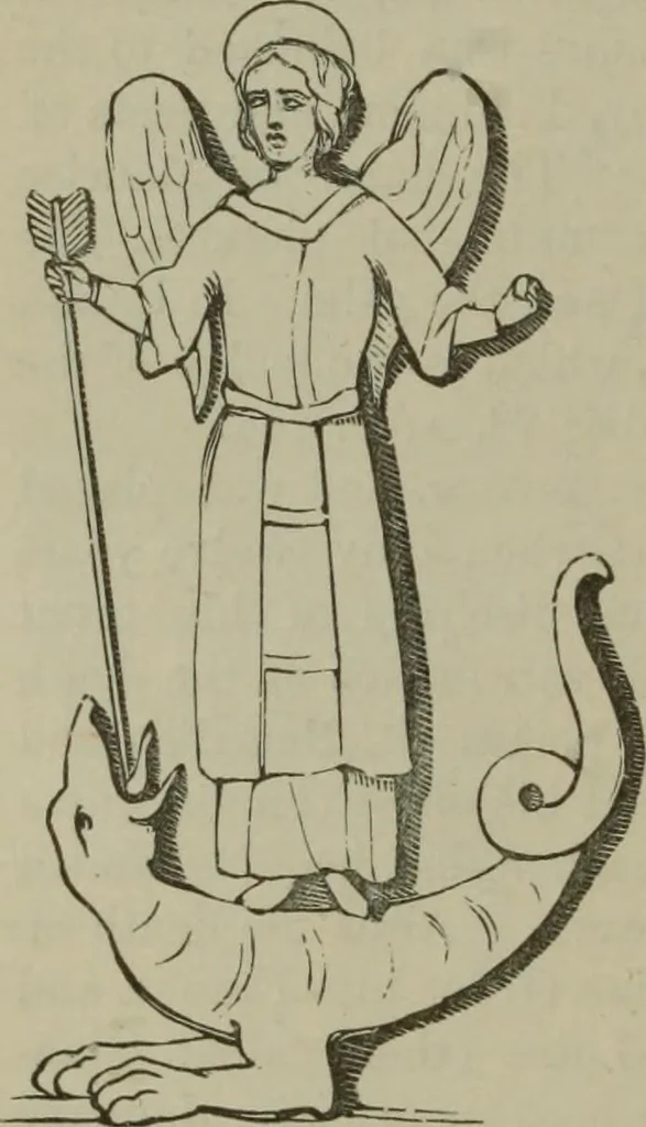 An illustration from A handbook of legendary and mythological art, 1890, leaf 244