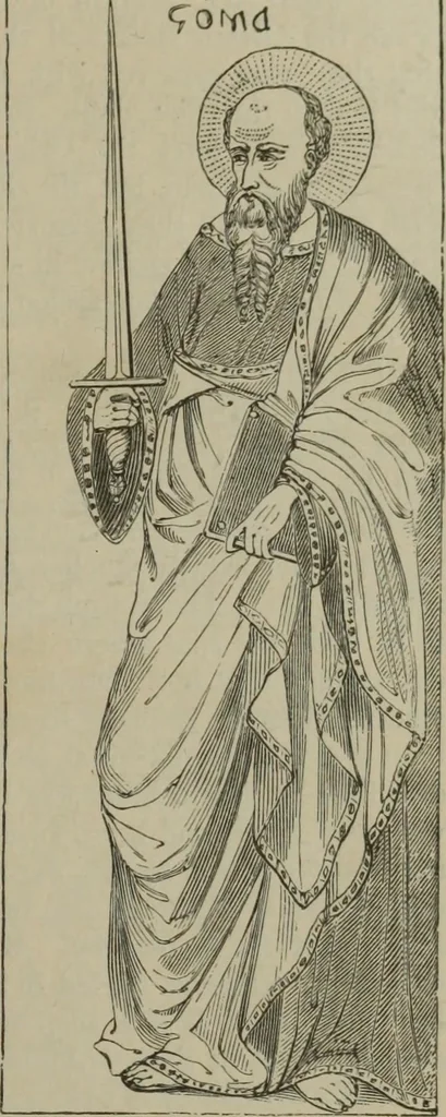 An illustration from A handbook of legendary and mythological art, 1890, leaf 263