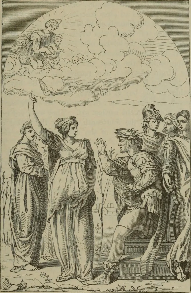An illustration from A handbook of legendary and mythological art, 1890, leaf 293