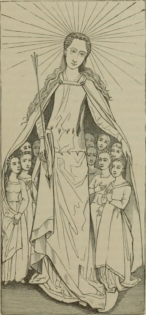 An illustration from A handbook of legendary and mythological art, 1890, leaf 319
