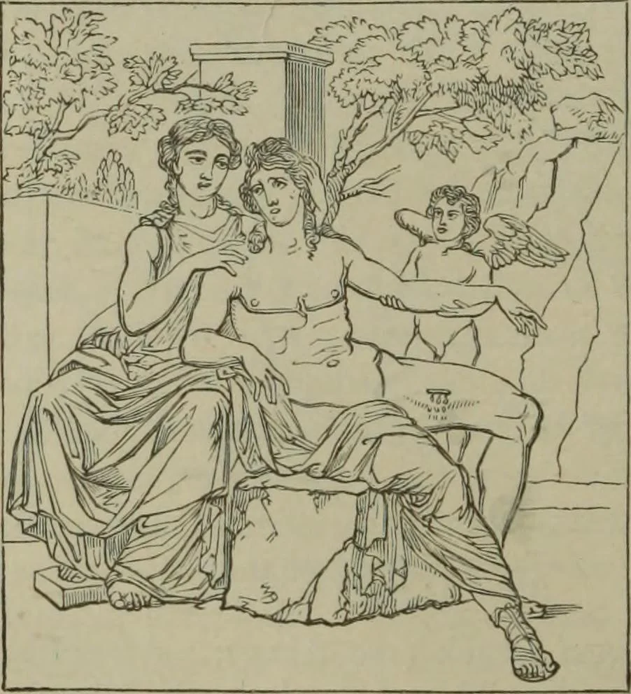 An illustration from A handbook of legendary and mythological art, 1890, leaf 436
