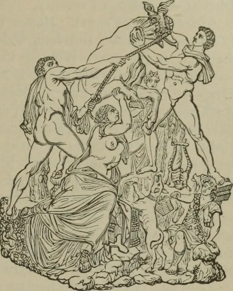 An illustration from A handbook of legendary and mythological art, 1890, leaf 441