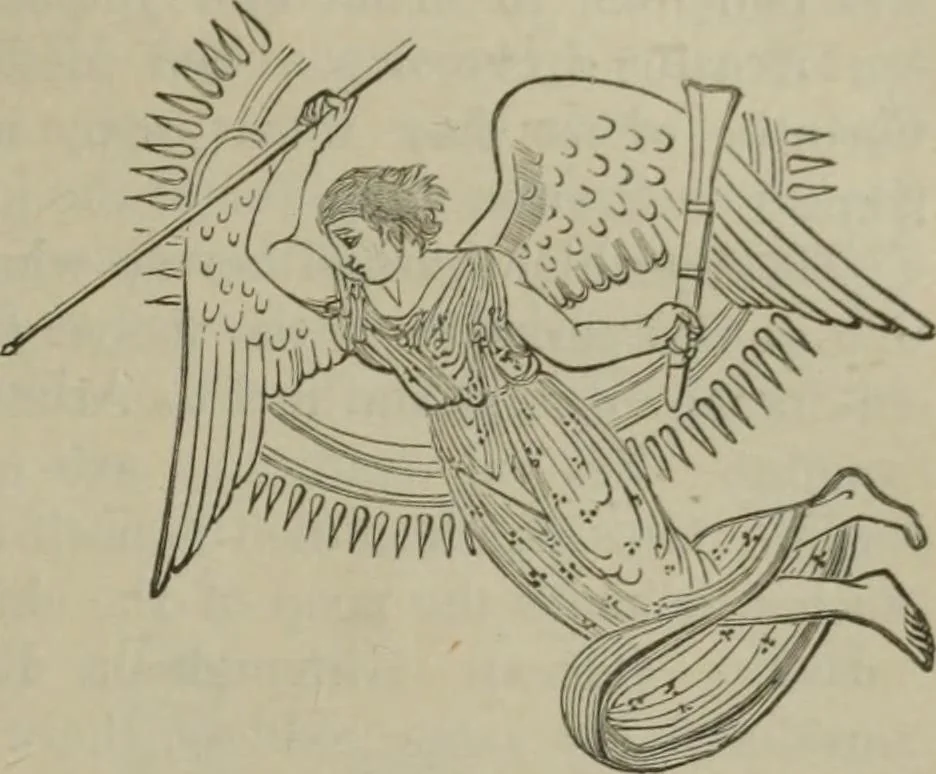 An illustration from A handbook of legendary and mythological art, 1890, leaf 477