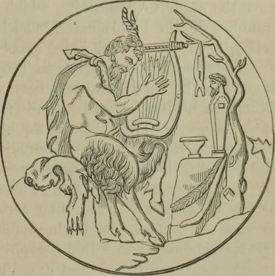 An illustration from A handbook of legendary and mythological art, 1890, leaf 489