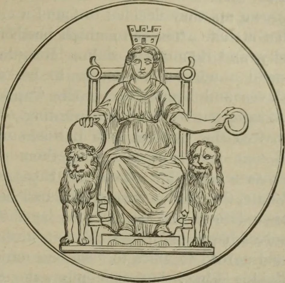 An illustration from A handbook of legendary and mythological art, 1890, leaf 499