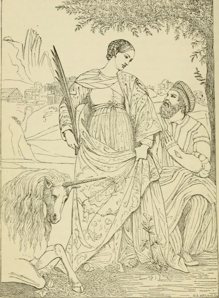 An illustration from A handbook of legendary and mythological art, 1872, leaf 102