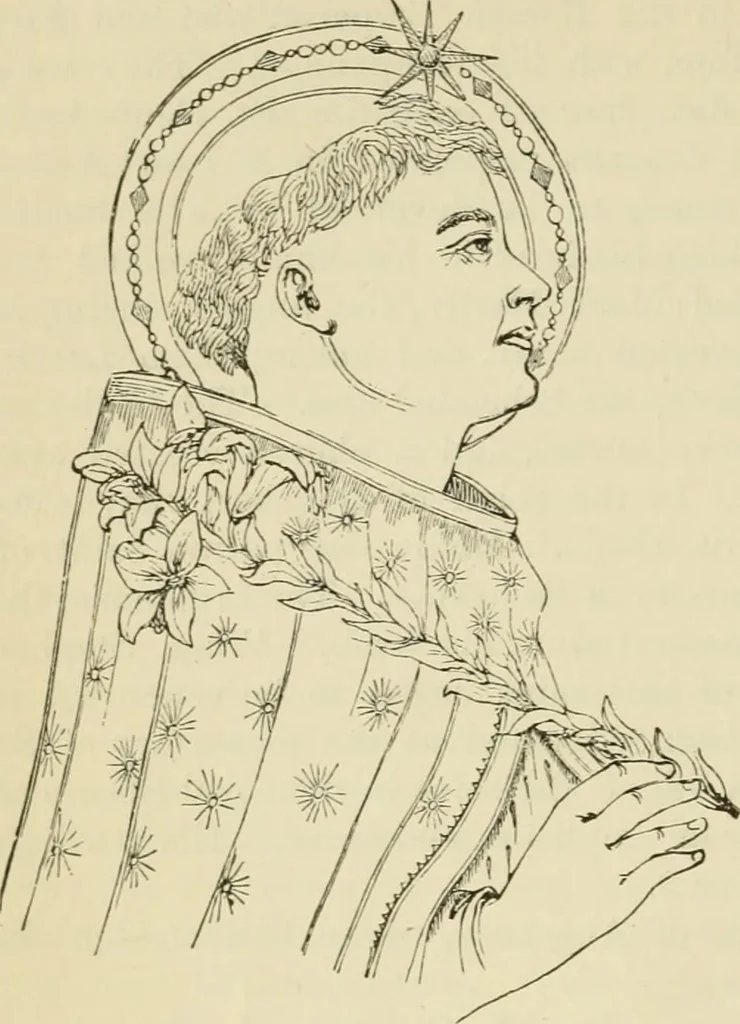 An illustration from A handbook of legendary and mythological art, 1872, leaf 106