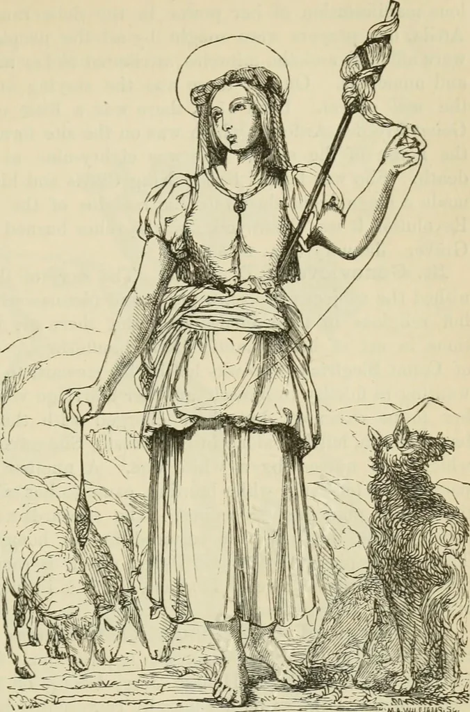 An illustration from A handbook of legendary and mythological art, 1872, leaf 137