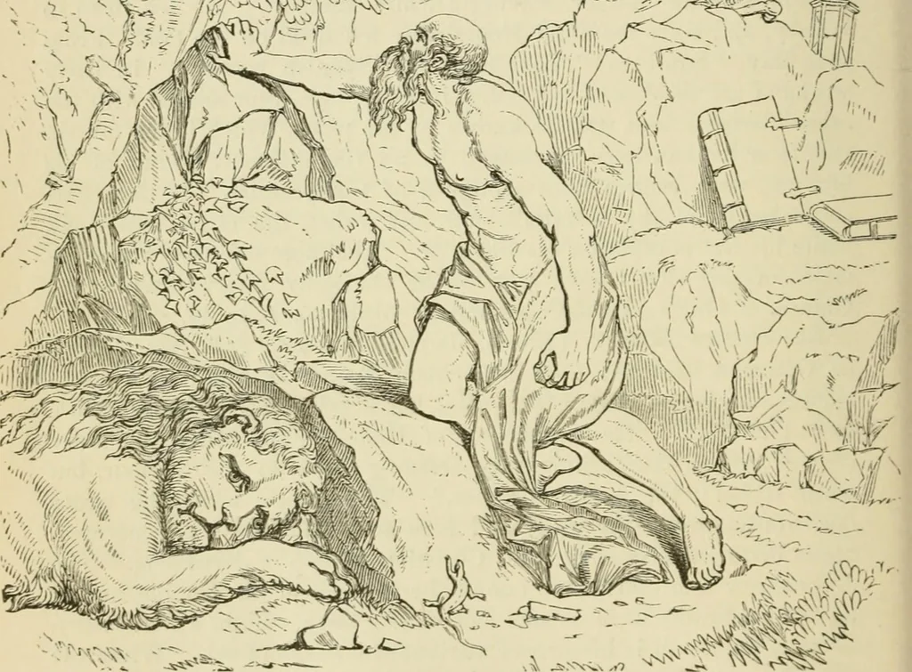 An illustration from A handbook of legendary and mythological art, 1872, leaf 166